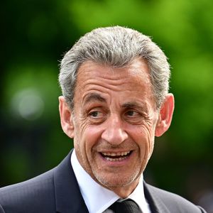 Le Ministre d'État, ministre de l'Intérieur, et l'ancien président de la République Nicolas Sarkozy lors d'une cérémonie en l'hommage à Aurélie Fouquet, la policière municipale de 26 ans avait été tuée lors de l'attaque d'un fourgon blindé le 20 mai 2010, à Villiers-sur-Marne (en banlieue parisienne), Val-de-Marne, France, le 20 mai 2025. © Christian Liewg/Bestimage