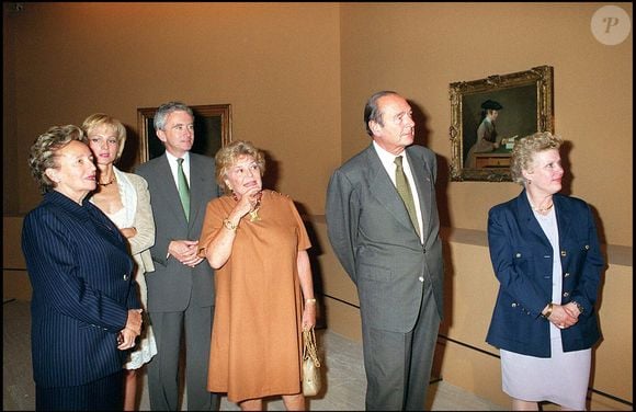 Bernadette Chirac, Hélène Arnault, Bernard Arnault, Jacques Chirac, Catherine Trautmann - inauguration de l'exposition Chardin au Grand-Palais BERTRAND RINDOFF PETROFF / BESTIMAGE