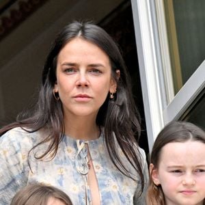 Pauline Ducruet - Le prince de Monaco fête son anniversaire (66 ans) en famille sur la Place du Palais princier de Monaco, le 14 mars 2024. © Bruno Bebert/Bestimage