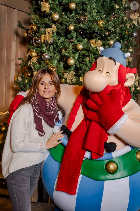 Faustine Bollaert - Les célébrités assistent à l'inauguration de la saison de Noël 2024 du Parc Astérix le 7 décembre 2024.  © Parc Astérix via Bestimage