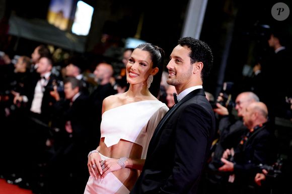 Iris Mittenaere et Diego El Glaoui - Montée des marches du film « Le retour (Homecoming) » lors du 76ème Festival International du Film de Cannes, au Palais des Festivals à Cannes. Le 17 mai 2023
© Jacovides-Moreau / Bestimage
