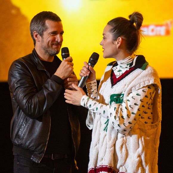 Marion Cotillard et son compagnon Guillaume Canet lors de l'avant-première du film "Nous finirons ensemble" au cinéma UGC Brouckère à Bruxelles, Belgique, le 23 avril 2019. © Alain Rolland/ImageBuzz/Bestimage