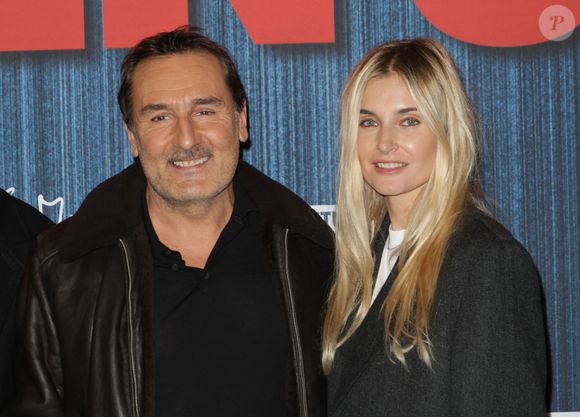 Gilles Lellouche et sa compagne Alizée Guinochet - Avant-première du film "Chien 51" au cinéma le Grand Rex à Paris le 13 octobre 2025. © Coadic Guirec/Bestimage