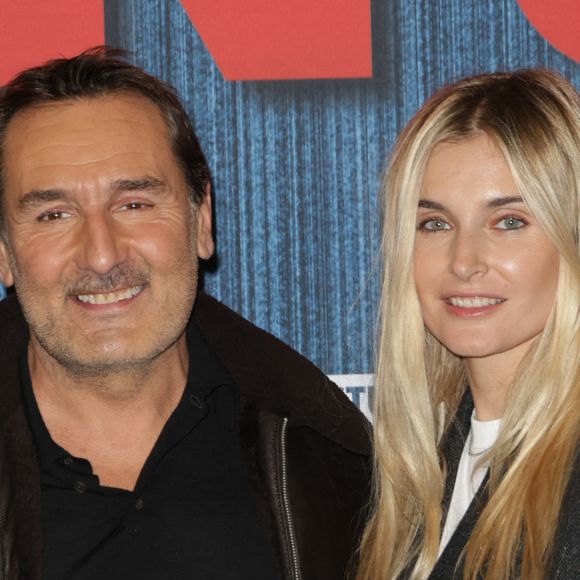 Gilles Lellouche et sa compagne Alizée Guinochet - Avant-première du film "Chien 51" au cinéma le Grand Rex à Paris le 13 octobre 2025. © Coadic Guirec/Bestimage