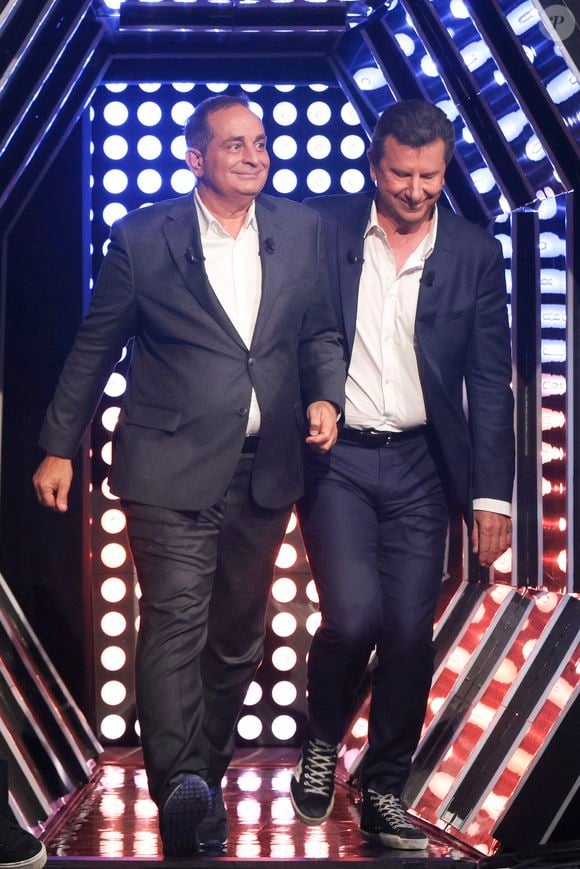 Exclusif - Laurent Fontaine, Pascal Bataille - Enregistrement de l'émission "Y'a que la vérité qui compte", présentée par L.Fontaine et P.Bataille, et diffusée sur C8 à partir du 12 octobre © Jack Tribeca / Bestimage