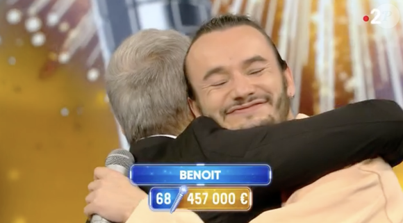 Benoît atteint la deuxième place du podium des meilleurs Maestros de N'oubliez pas les paroles, à égalité avec Laurens.