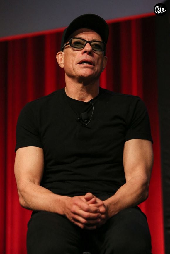 Jean-Claude Van Damme sur scène lors de sa tournée australienne au Wesley Conference Centre de Sydney, le 6 mars 2020 à Sydney, Nouvelle-Galles du Sud, Australie  Photo de Christopher Khoury/Australian Press Agency via ZUMA  Wire/ABACAPRESS.COM