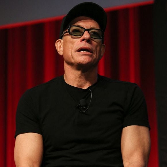 Jean-Claude Van Damme sur scène lors de sa tournée australienne au Wesley Conference Centre de Sydney, le 6 mars 2020 à Sydney, Nouvelle-Galles du Sud, Australie  Photo de Christopher Khoury/Australian Press Agency via ZUMA  Wire/ABACAPRESS.COM