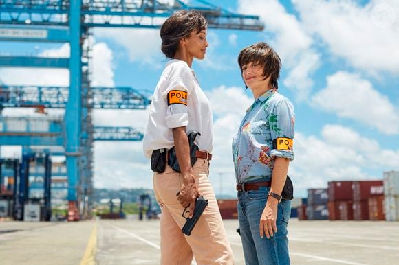 Exclusif - Sonia Rolland et Béatrice de la Boulaye sur le tournage de la saison 2 de la série "Tropiques criminels" en Martinique, qui sera diffusée à partir du 19 février 2021 sur France 2. Juillet 2020
© Sylvie Castioni / Bestimage