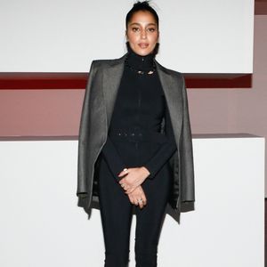 Leïla Bekhti - Front Row au défilé Marcia prêt-à-porter automne-hiver 2023/2024 lors de la Fashion Week de Paris (PFW), au Garage Amelot, à Paris, France, le 1er mars 2023. © Christophe Clovis/Bestimage