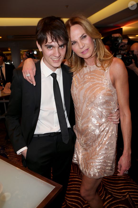 Alain-Fabien Delon et sa mère Rosalie Van Breemen - Soirée pour le lancement du magazine "People" en Allemagne à Berlin le 17 mars 2015 @API / Bestimage