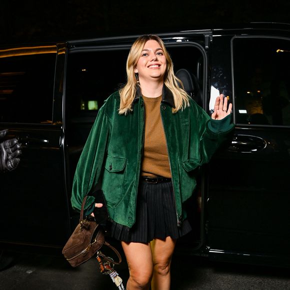 Louane Emera aux arrivées à l’after Miu Miu Collection Femme Prêt-à-Porter Printemps/Eté 2026 lors de la Fashion Week de Paris (PFW), au restaurant Gigi, à Paris, France, le 6 octobre 2025. © Pierre Perusseau/Bestimage