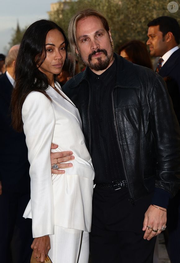 Zoe Saldana et son époux Marco Perego au dîner de gala à la Fondation Giorgio Cini de la famille Pinault à Venise.

© Matteo Chinellato/IPA via ZUMA Press