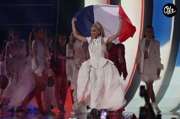 Monroe se classe onzième sur 25e lors de la 70ème édition du concours de l'Eurovision, remporté par la Bulgarie, le 16 mai 2026. 

Action Press / Bestimage