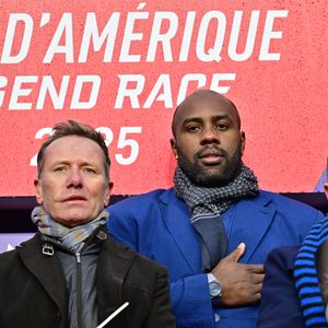 Teddy Riner - 104ème édition du Prix d'Amérique 2025 à l'hippodrome Paris-Vincennes le 26 janvier 2025. © Christian Liewig/Bestimage