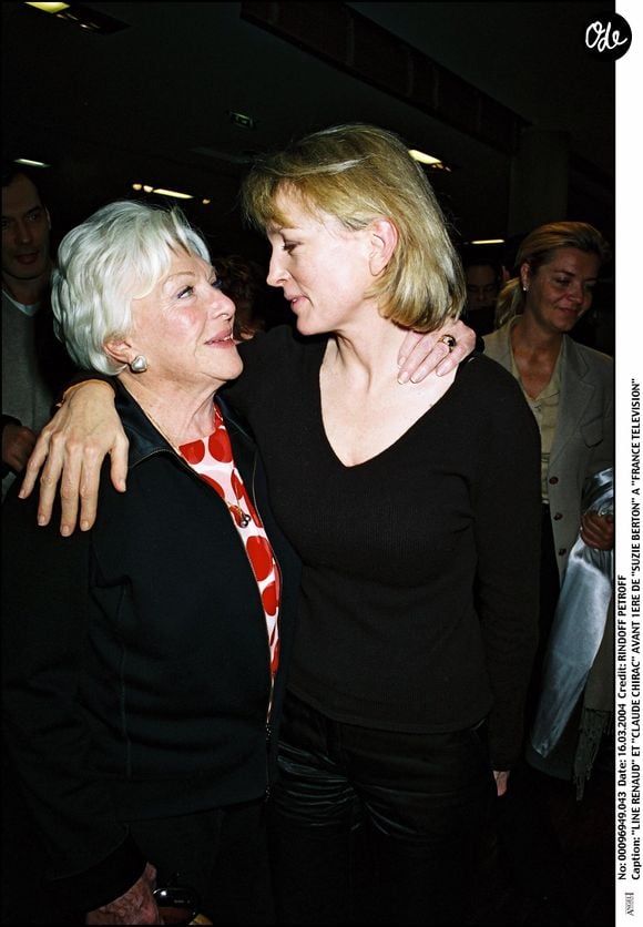 Archives : Line Renaud et Claude Chirac à la 1ère de Suzie Berton à Paris 2004 BERTRAND RINDOFF PETROFF / BESTIMAGE