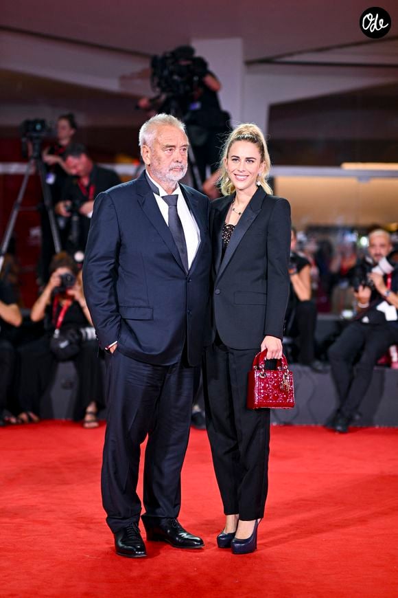 Luc Besson et Sarah Saldmann à la première de 'Father Joe' lors du 83ème Festival International du Film de Venise (Mostra), à Venise, Italie, le 6 septembre 2026. © Pierre Perusseau/Bestimage