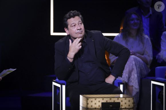 Exclusif - Laurent Gerra, lors de l'enregistrement de l'émission "La Boîte à secrets", présentée par F.Bollaert et diffusée le 10 octobre 2025 sur France 3, dans les studios du Lendit à Saint-Denis, Seine Saint-Denis, France, le 22 septembre 2025. © Jack Tribeca/Bestimage