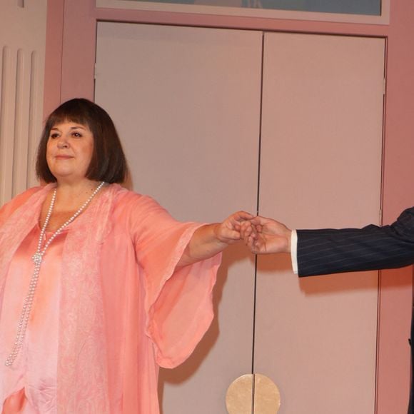 Exclusif -  Michèle Bernier et Francis Perrin - 50ème de la pièce "Lyly" avec M. Bernier et F. Perrin au théâtre de Paris le 27 mars 2025. © Coadic Guirec/Bestimage