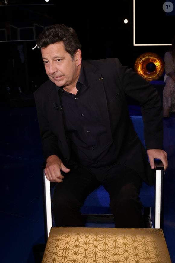 Exclusif - Laurent Gerra, lors de l'enregistrement de l'émission "La Boîte à secrets", présentée par F.Bollaert et diffusée le 10 octobre 2025 sur France 3, dans les studios du Lendit à Saint-Denis, Seine Saint-Denis, France, le 22 septembre 2025. © Jack Tribeca/Bestimage