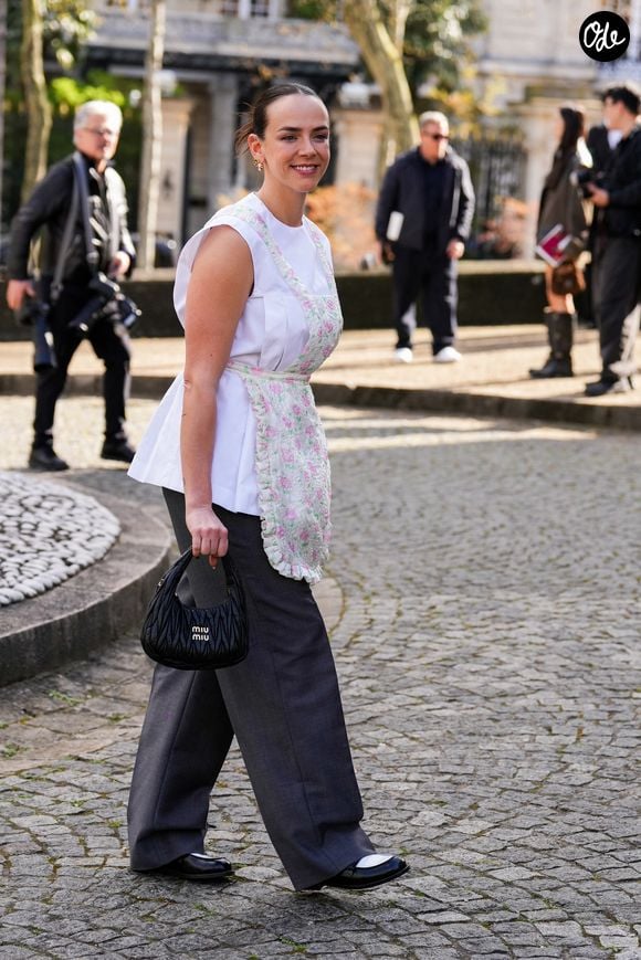 Pauline Ducruet au défilé Miu Miu pendant la Fashion Week à Paris le 10 mars 2026. © Lucia Sabatelli/Bestimage