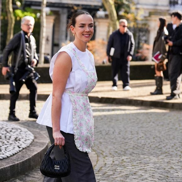 Pauline Ducruet au défilé Miu Miu pendant la Fashion Week à Paris le 10 mars 2026. © Lucia Sabatelli/Bestimage