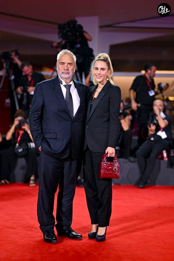 Luc Besson et Sarah Saldmann à la première de 'Father Joe' lors du 83ème Festival International du Film de Venise (Mostra), à Venise, Italie, le 6 septembre 2026. © Pierre Perusseau/Bestimage