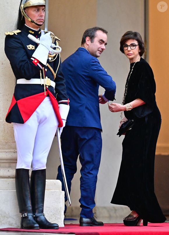 Sébastien Lecornu, Ministre des Armées, Rachida Dati, Ministre de la Culture - Arrivées des personnalités au dîner d’État en l’honneur du président brésilien et de sa femme au palais présidentiel de l’Élysée à Paris le 5 juin 2025.

© Christian Liewig / Bestimage