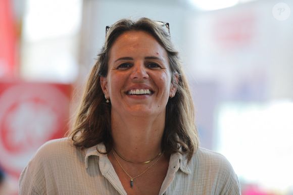 Laure Manaudou assiste aux championnats de France Élites en grand bassin de natation à Rennes, France, le 15 juin 2023. Mickael Chavet/Zuma Press/Bestimage