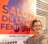 La grossesse a été rendue possible grâce à un don d'ovocytes.

Noemie De Lattre - Salon du livre feministe le 22 octobre 2022. © Cédric Perrin/Bestimage