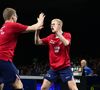 A cette occasion, deux membres de la bande ont révélé qu'on ne les entendra pas, malgré leur présence sur scène.

Les Français Félix et Alexis Lebrun, sacrés en double, entament une chorégraphie pour célébrer leur victoire aux Championnats d'Europe de tennis de table à Linz (Autriche), le 20 octobre 2024. 
© Imago / Panoramic / Bestimage