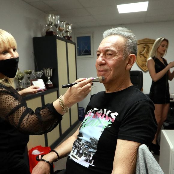 Exclusif - François Feldman et Liza lors du tournage du clip de la chanson "Funcky Confinement" Le 3 mars 2021
© Franz Chavaroche / Nice Matin / Bestimage