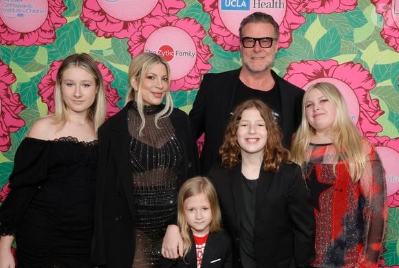 Tori Spelling, Dean McDermott, Stella McDermott, Finn McDermott, Hattie McDermott, Liam McDermott, Beau McDermott, The Stand for Kids Gala supporting The Luskin Orthopaedic Institute for Children at Universal Studios Backlot in Los Angeles, CA, USA on June 10 2023. Photo by Fati S/ABACAPRESS.COM