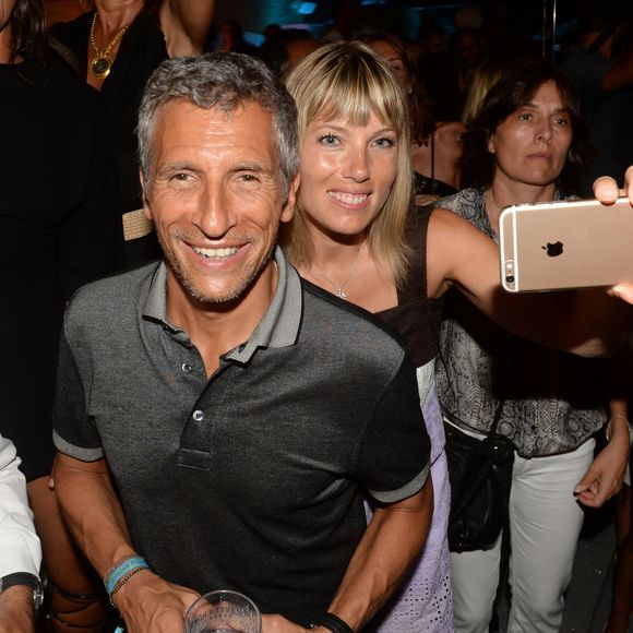 Exclusif - Nagui et Mélanie Page - Soirée "Summer Party" au club Le Byblos à Saint-Tropez, le 16 juillet 2015.
© Bestimage