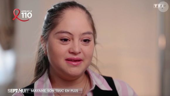 Mayane dans le "Portrait de la semaine" pour l'émission "Sept à huit" diffusée sur TF1. (Capture d'écran).