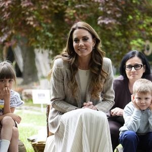 Catherine (Kate) Middleton, princesse de Galles, visite l'école maternelle Salvador Allende à Reggio Emilia (Italie), lors de son voyage consacré à la petite enfance, le 14 mai 2026.
© GOFF / Bestimage