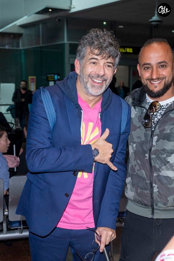 Stephane Plaza - Les célébrités arrivent à l'aéroport de Nice lors du 76ème Festival International du Film de Cannes, le 17 mai 2023.
© Perusseau / Da Silva / Bestimage