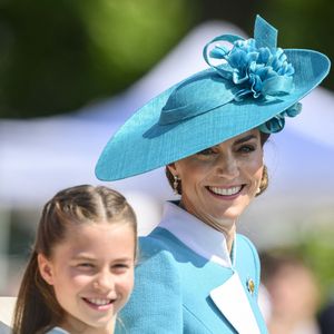Catherine (Kate) Middleton, princesse de Galles, La princesse Charlotte de Galles - Les membres de la famille royale britannique arrivent à Buckingham Palace pour la cérémonie Trooping the Colour à Londres, le 14 juin 2025. Affecté par le crash du Boeing 787 Dreamliner à Ahmedabad du 12 juin, le souverain et les officiels porteront un brassard noir en hommage aux plus de 270 victimes. Bon nombre d'elles étaient des ressortissants britanniques.