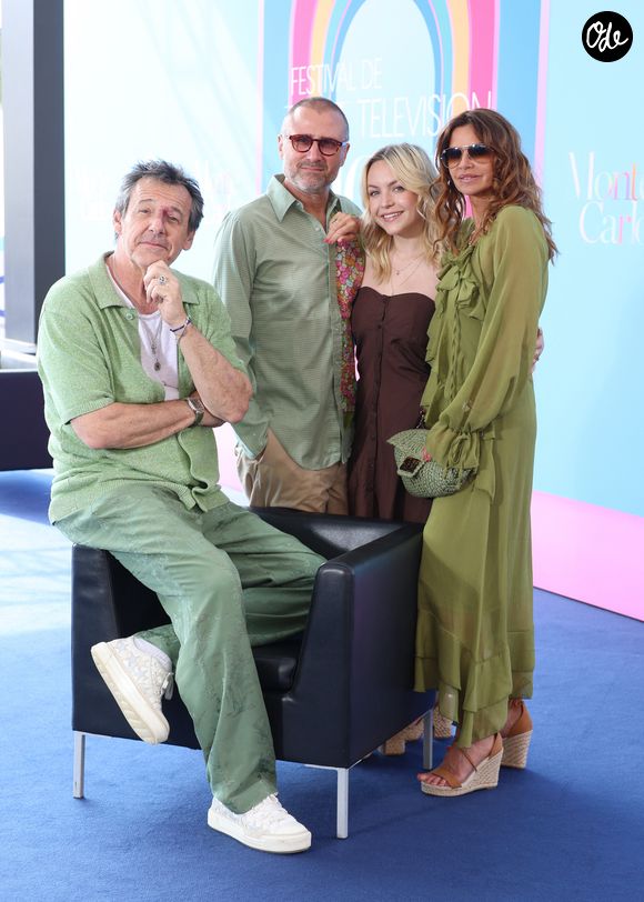 Jean-Luc Reichmann, Alexandre Brasseur, Alice Varela et Ingrid Chauvin - Photocall de "Demain nous appartient" (DNA) lors du 64ème Festival de Télévision de Monte Carlo au Grimaldi Forum de Monaco le 14 juin 2025. © Denis Guignebourg / Bestimage