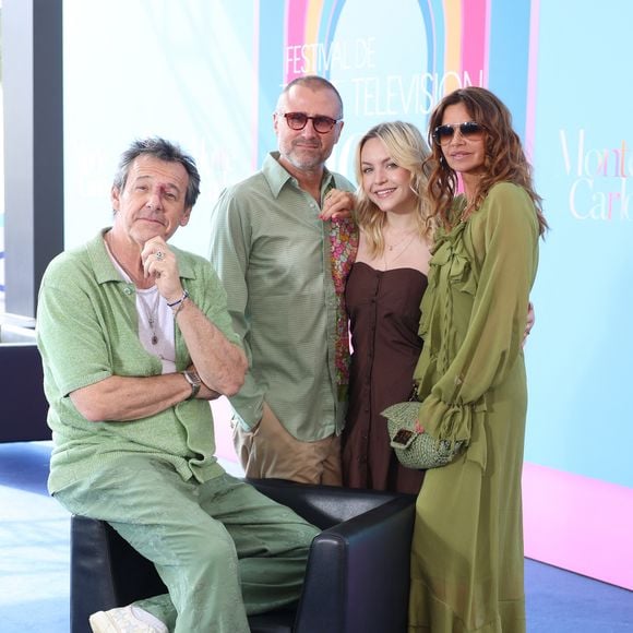 Jean-Luc Reichmann, Alexandre Brasseur, Alice Varela et Ingrid Chauvin - Photocall de "Demain nous appartient" (DNA) lors du 64ème Festival de Télévision de Monte Carlo au Grimaldi Forum de Monaco le 14 juin 2025. © Denis Guignebourg / Bestimage