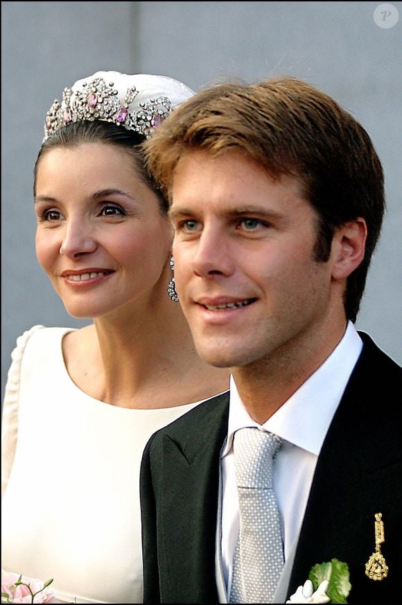 Le 25 septembre 2003, Clotilde Courau et le prince Emmanuel-Philibert de Savoie se sont mariés à la basilique Sainte-Marie-des-Anges-et-des-Martyrs à Rome. © Bestimage