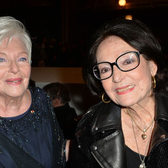 Line Renaud, Nana Mouskouri - Front row du défilé de mode Haute-Couture printemps-été 2020 "Jean-Paul Gaultier" au théâtre du Châtelet à Paris le 22 janvier 2020. © Christophe Clovis - Veeren Ramsamy / Bestimage