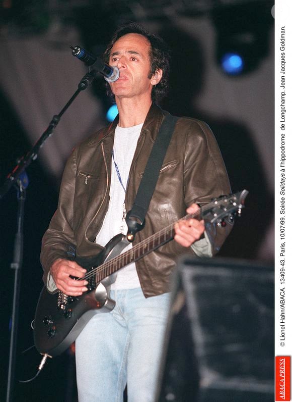 Soirée Solidays ˆ l'hippodrome de Longchamp. Jean-Jacques Goldman le 10 juillet 1999 © Lionel Hahn/ABACA