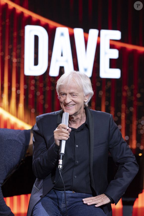 Le chanteur Dave fête ses 80 ans le 4 mai - Exclusif - Le chanteur Dave - Tournage de l'émission "La Fine Equipe de Pierre Palmade", diffusée le 25 juin sur France 2 © Cyril Moreau-Tiziano Da Silva / Bestimage
