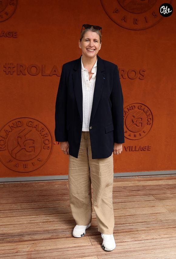 Stéphanie Le Quellec au village lors des Internationaux de France de Tennis de Roland Garros 2026. Paris, le 3 juin 2026. © Jacovides-Moreau / Bestimage