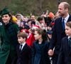 Le prince Louis, la princesse Charlotte, et le prince George vont être scolarisés à Marlborough college...

(de gauche à droite) La princesse de Galles, le prince Louis, la princesse Charlotte, le prince de Galles et le prince George assistent au service religieux du matin de Noël à l'église St Mary Magdalene à Sandringham, Norfolk, Angleterre, Royaume-Uni, le mercredi 25 décembre 2024. Photo by Aaron Chown/PA Wire/ABACAPRESS.COM