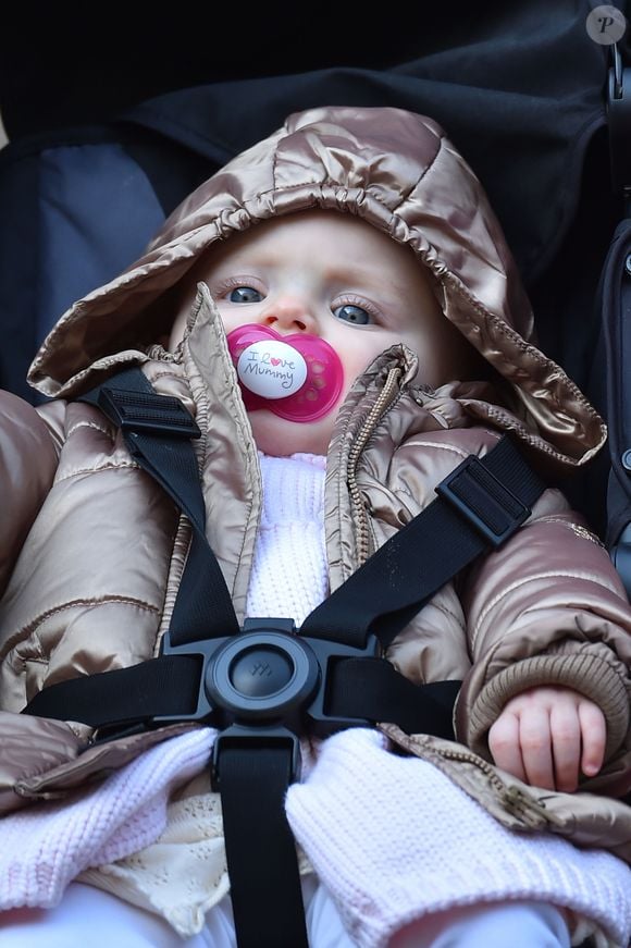 La princesse Gabriella - Le prince Albert II de Monaco, sa femme la princesse Charlène de Monaco avec leurs jumeaux le prince Jacques et la princesse Gabriella participent à une "Marche pour le Climat" à Monaco, le 29 novembre 2015, à l'occasion du lancement de la conférence des Nations Unies de la COP21 organisée à Paris. Paris.
 © Bruno Bébert / Bestimage