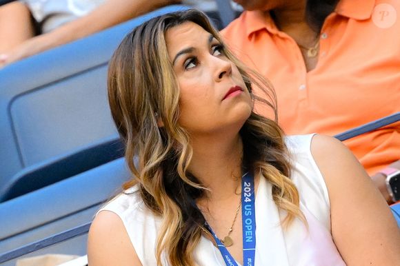 Marion Bartoli en tribunes du tournoi de l'US Open 2024 au parc de Flushing Meadows à New York City, NY, Etats-Unis, le 6 septembre 2024. © Chryslene Caillaud/Panoramic/Bestimage