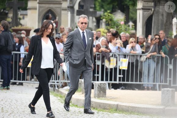 Michel Denisot arrive à la cérémonie d'enterrement de la chanteuse française Françoise Hardy au crématorium du Père Lachaise à Paris, France, le 20 juin 2024. Photo par Jerome Dominé/ABACAPRESS.COM