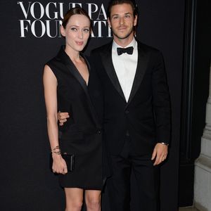 Gaspard Ulliel et Gaëlle Pietri assistant au Gala de la Fondation Vogue dans le cadre de la Semaine de la mode de Paris au Palais Galliera à Paris, France, le 9 juillet 2014. Photo par Nicolas Briquet/ABACAPRESS.COM